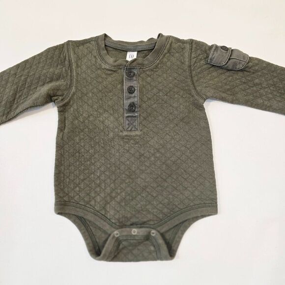 Toddler Boy Lot Size 18 M Gap Long Bodysuit One Piece 2 Garanimals Leggings - Picture 5 of 11